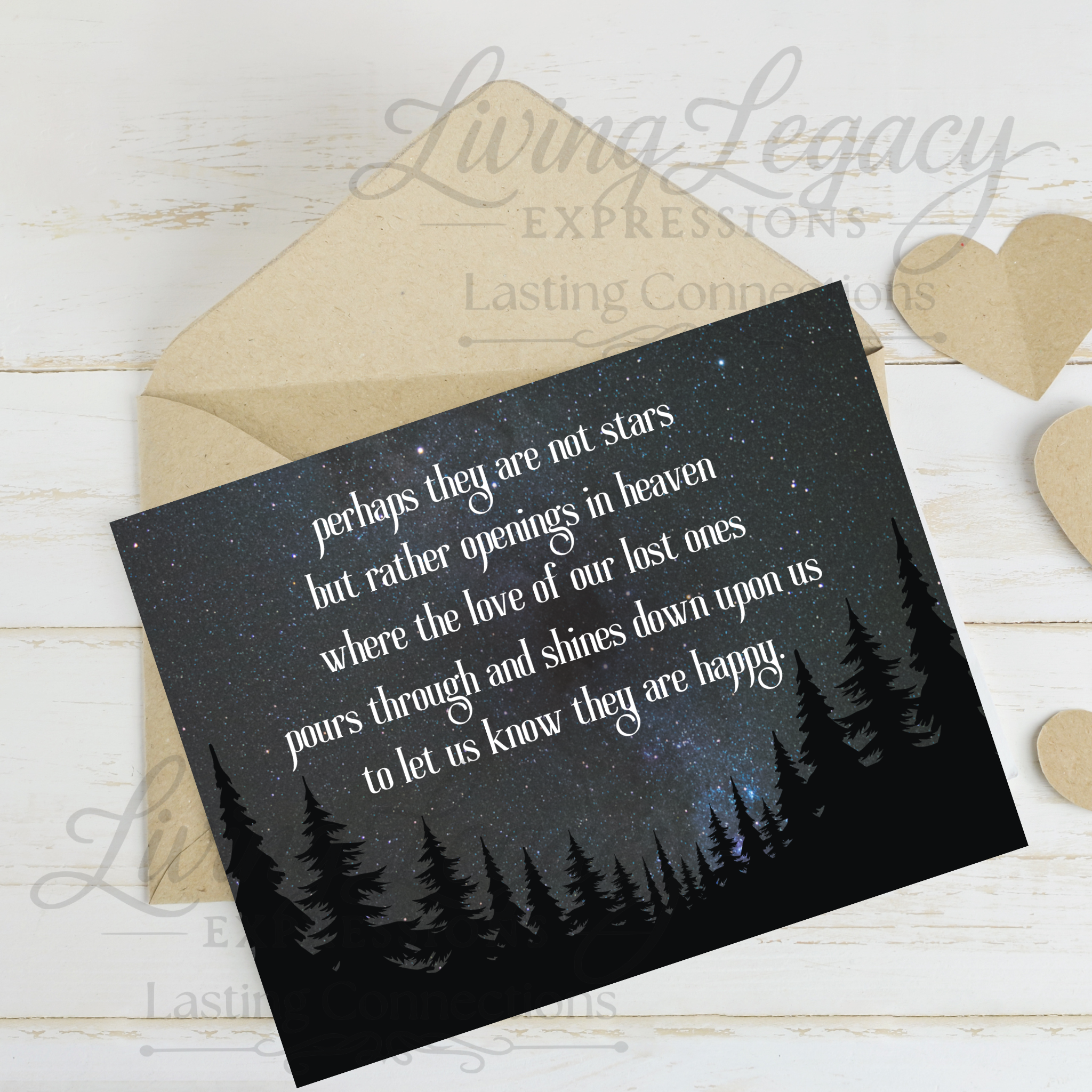 Starry Night Remembrance Card – A Love That Shines On