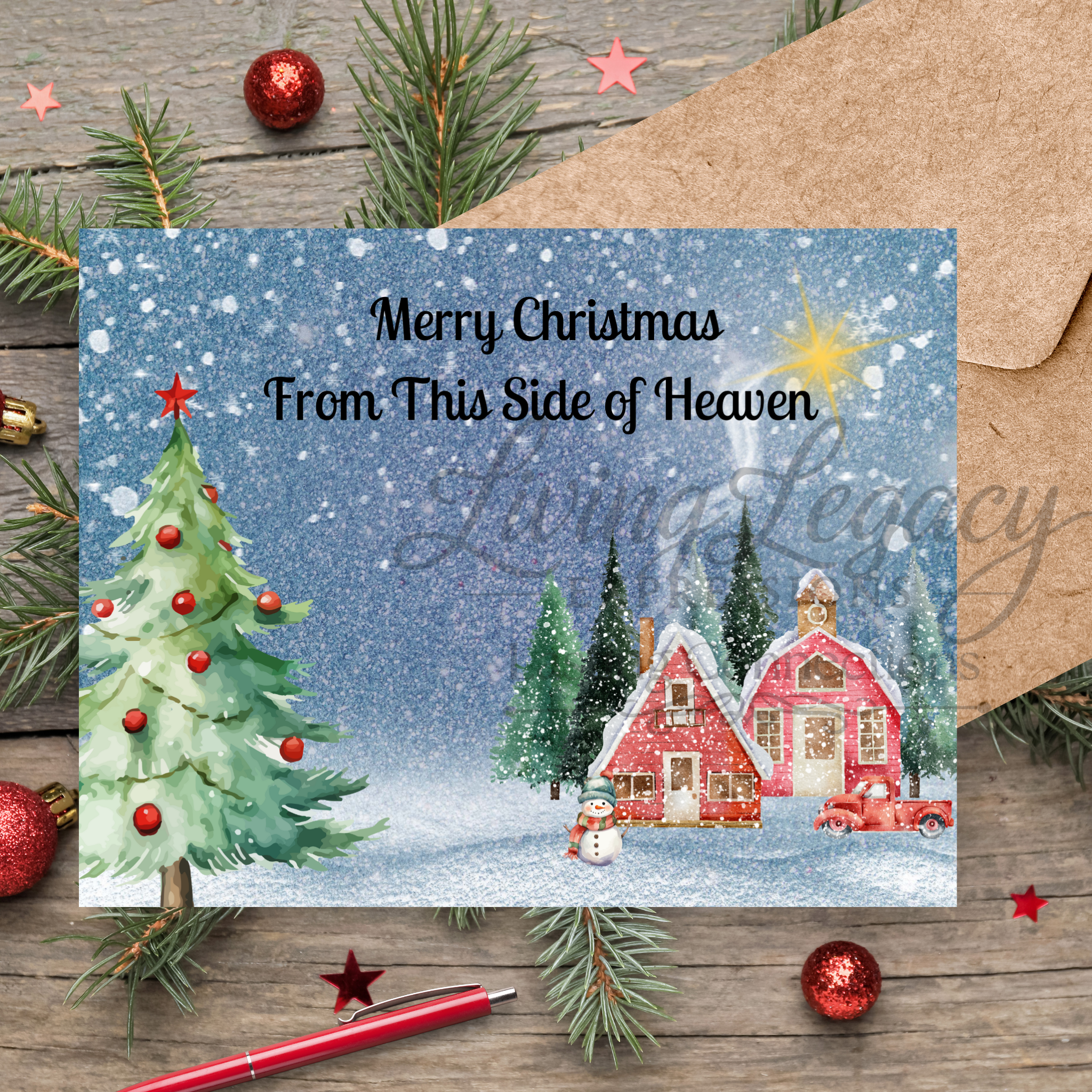 Christmas Remembrance Card – Holding Love Through the Holidays