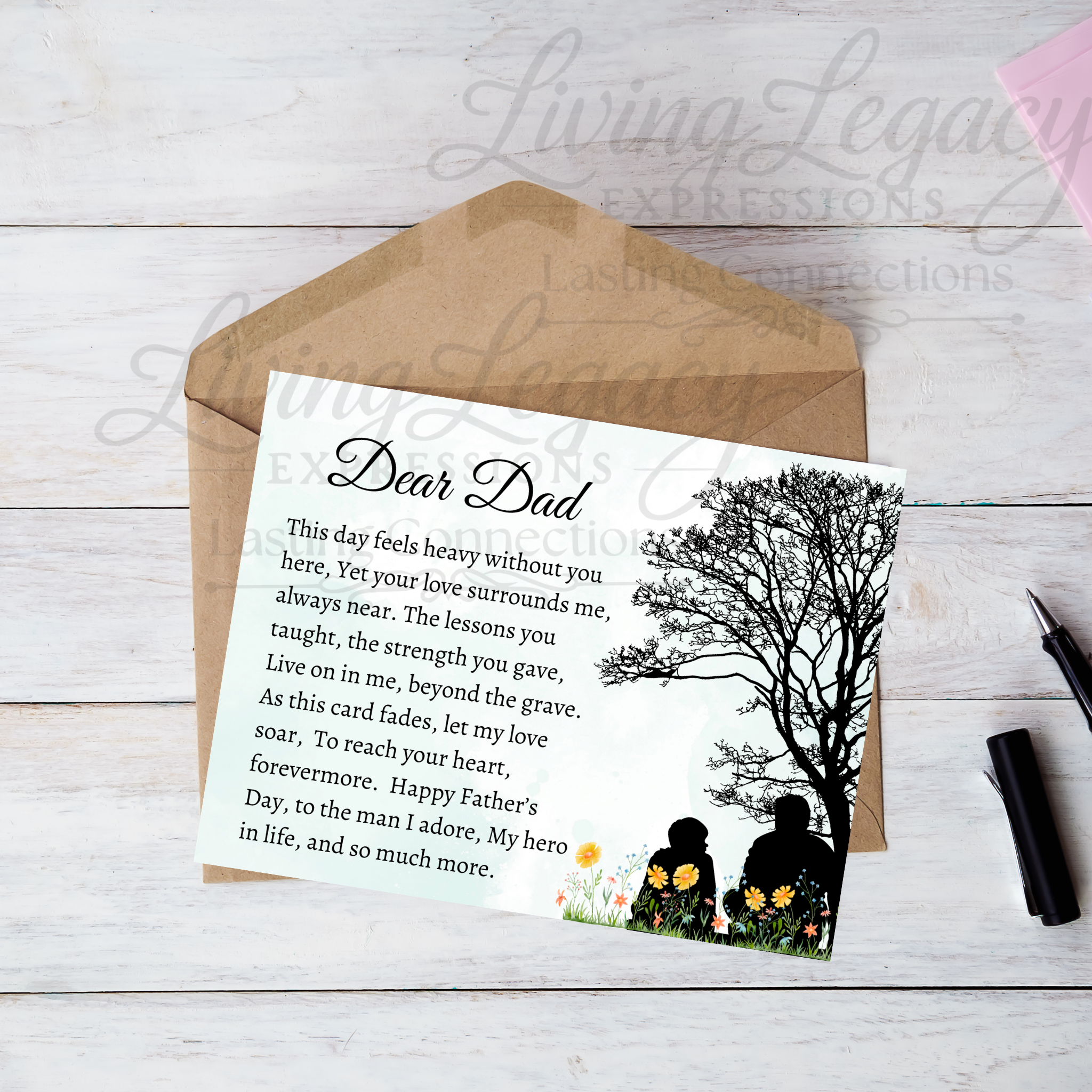 Father’s Day Remembrance Card – From Your Son, From This Side of Heaven