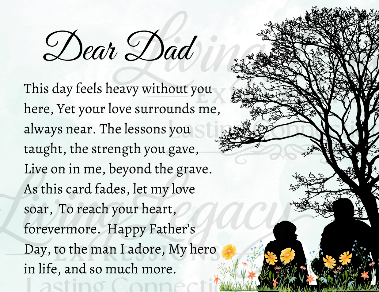 Father’s Day Remembrance Card – From Your Son, From This Side of Heaven