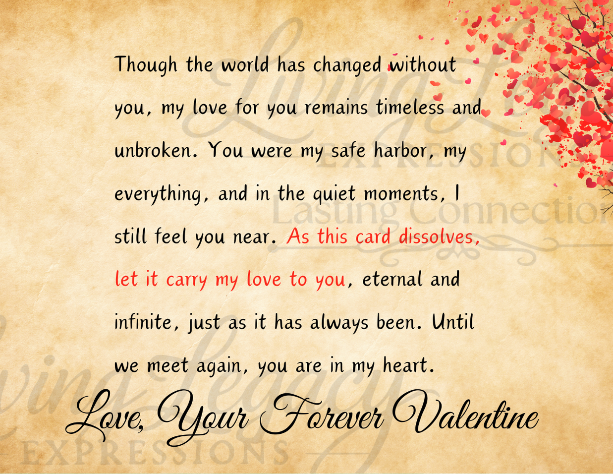 Forever Valentine Card